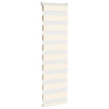 VidaXL Zebrarollo 40x150 cm Stoffbreite 35,9 cm Polyester Marmor Beige