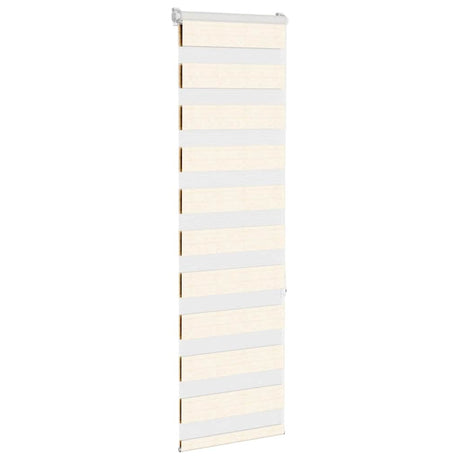 VidaXL Zebrarollo 45x150 cm Stoffbreite 40,9 cm Polyester Marmor Beige