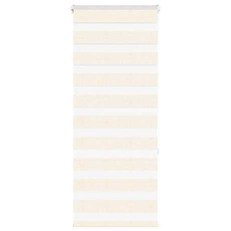VidaXL Zebrarollo 55x150 cm Stoffbreite 50,9 cm Polyester Marmor Beige