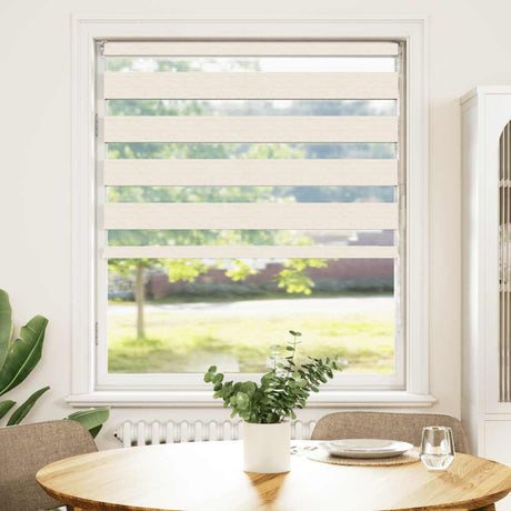 VidaXL Zebra-Rollo 95x150 cm Stoffbreite 90,9 cm Marmorbeige