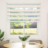 VidaXL Zebra-Rollo 130x150 cm Stoffbreite 125,9 cm Marmorbeige
