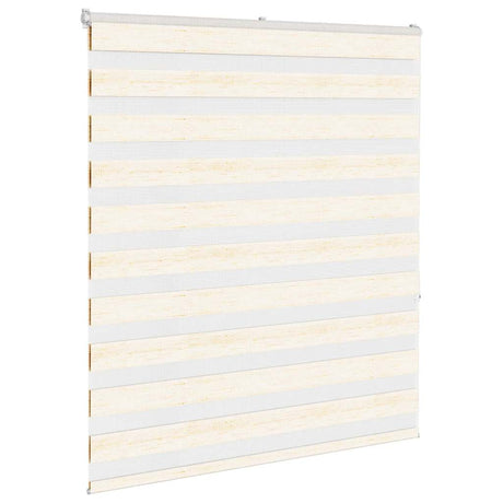 VidaXL Zebra-Rollo 130x150 cm Stoffbreite 125,9 cm Marmorbeige
