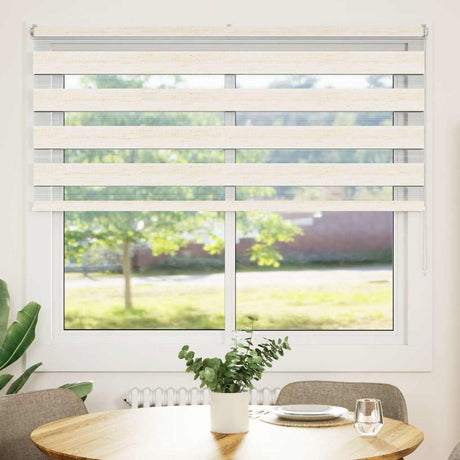 VidaXL Zebra-Rollo 155x150 cm Stoffbreite 150,9 cm Marmorbeige
