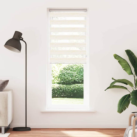 VidaXL Zebra-Rollo 70x200 cm Stoffbreite 65,9 cm Marmorbeige