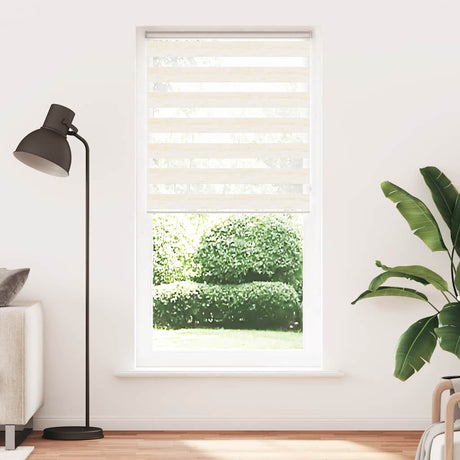 VidaXL Zebra-Rollo 110x200 cm Stoffbreite 105,9 cm Marmorbeige