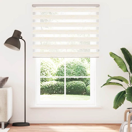 Vidaxx Zebra-Rollo 150x200 cm Stoffbreite 145,9 cm Marmorbeige