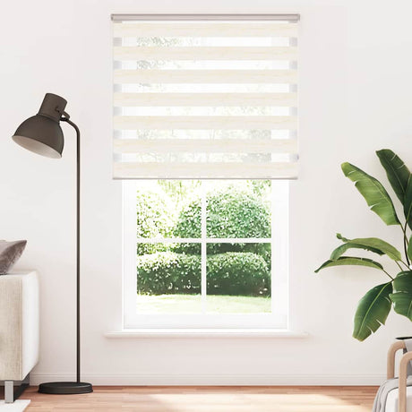 VidaXL Zebra-Rollo 125x230 cm Stoffbreite 120,9 cm Marmorbeige