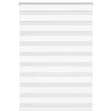 VidaXL Zebrarollo 100x100 cm Stoffbreite 95,9 cm Polyester Weiß