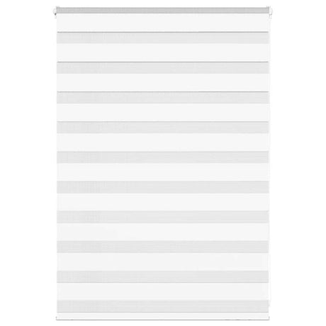 VidaXL Zebrarollo 100x100 cm Stoffbreite 95,9 cm Polyester Weiß