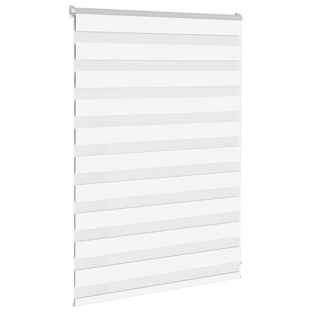 VidaXL Zebrarollo 105x100 cm Stoffbreite 100,9 cm Polyester weiß