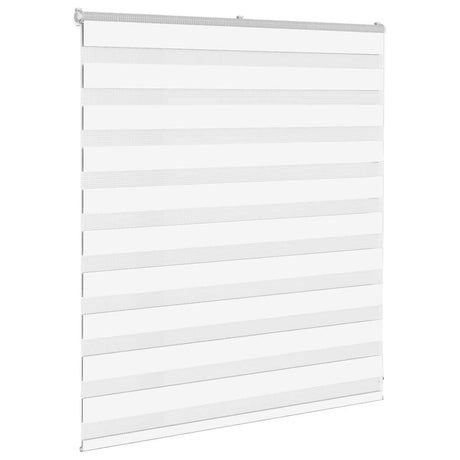 VidaXL Zebrarollo 120x100 cm Stoffbreite 115,9 cm Polyester weiß