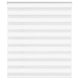 VidaXL Zebrarollo 125x100 cm Stoffbreite 120,9 cm Polyester weiß