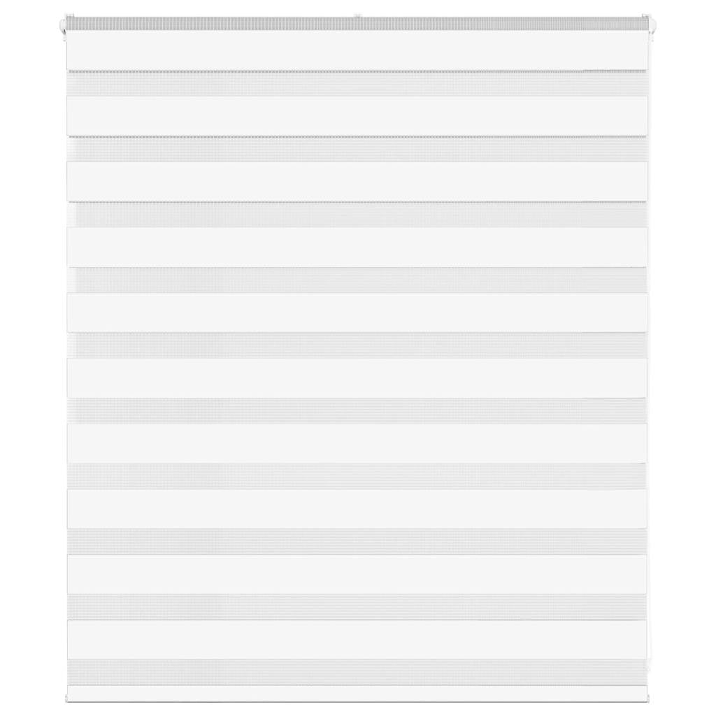 VidaXL Zebrarollo 130x100 cm Stoffbreite 125,9 cm Polyester weiß