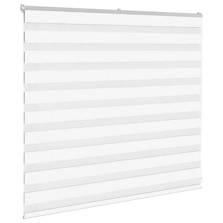 VidaXL Zebrarollo 165x100 cm Stoffbreite 160,9 cm Polyester weiß