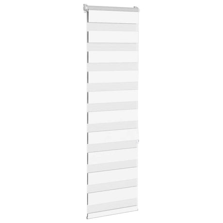 VidaXL Zebra-Rollo 40x150 cm Stoffbreite 35,9 cm Polyester weiß