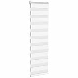 Vidaxx Zebra-Rollo 45x150 cm Stoffbreite 40,9 cm Polyester weiß