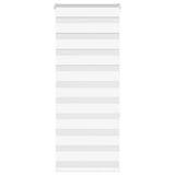 VidaXL Zebra-Rollo 55x150 cm Stoffbreite 50,9 cm Polyester Weiß