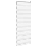 VidaXL Zebra-Rollo 55x150 cm Stoffbreite 50,9 cm Polyester Weiß