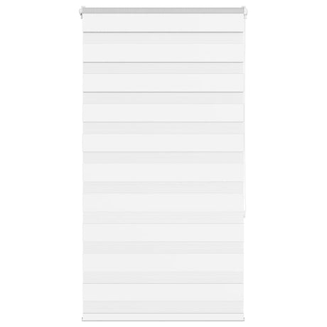 VidaXL Zebra-Rollo 90x150 cm Stoffbreite 85,9 cm Polyester Weiß