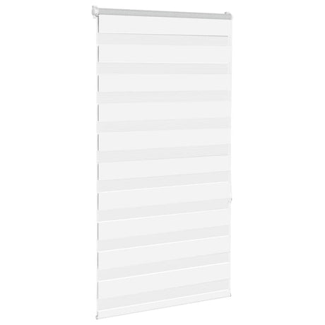 VidaXL Zebra-Rollo 90x150 cm Stoffbreite 85,9 cm Polyester Weiß