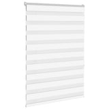 VidaXL Zebra-Rollo 95x150 cm Stoffbreite 90,9 cm Polyester Weiß