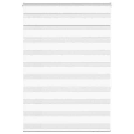 VidaXL Zebra-Rollo 110x150 cm Stoffbreite 105,9 cm Polyester weiß