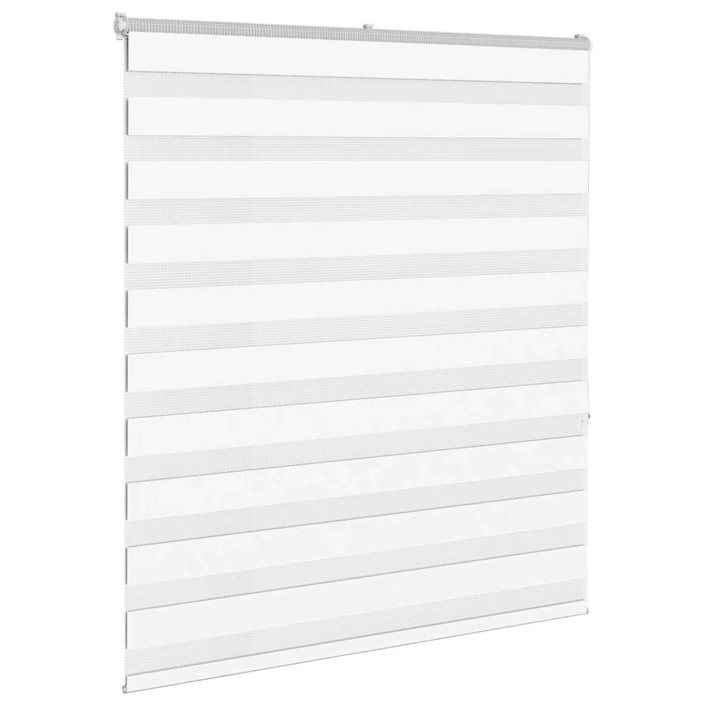VidaXL Zebra-Rollo 130x150 cm Stoffbreite 125,9 cm Polyester weiß