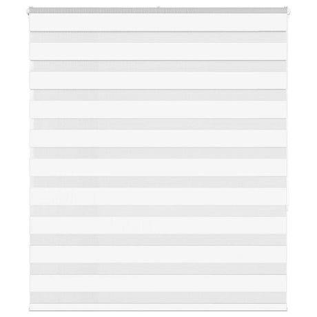 VidaXL Zebra-Rollo 135x150 cm Stoffbreite 130,9 cm Polyester weiß