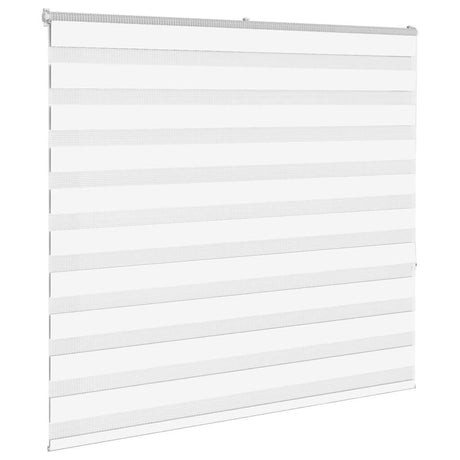 VidaXL Zebra-Rollo 165x150 cm Stoffbreite 160,9 cm Polyester weiß
