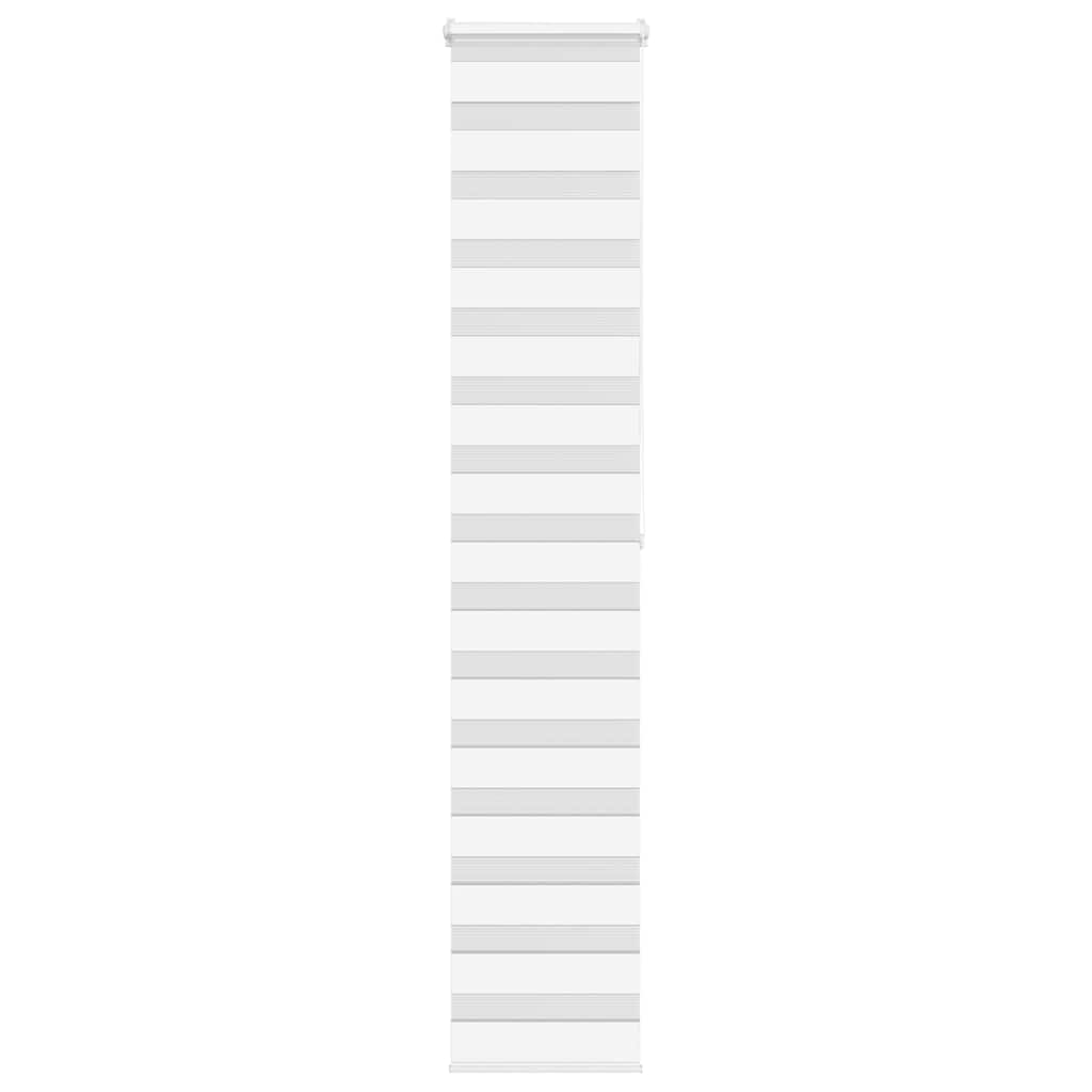 VidaXL Zebra-Rollo 40x200 cm Stoffbreite 35,9 cm Polyester Weiß