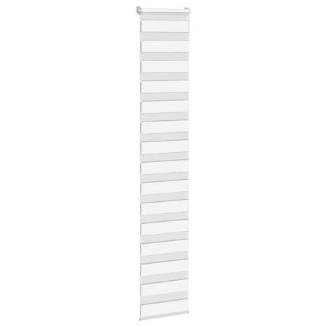 VidaXL Zebra-Rollo 45x200 cm Stoffbreite 40,9 cm Polyester Weiß