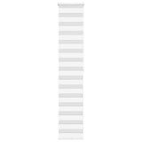 VidaXL Zebra-Rollo 50x200 cm Stoffbreite 45,9 cm Polyester Weiß