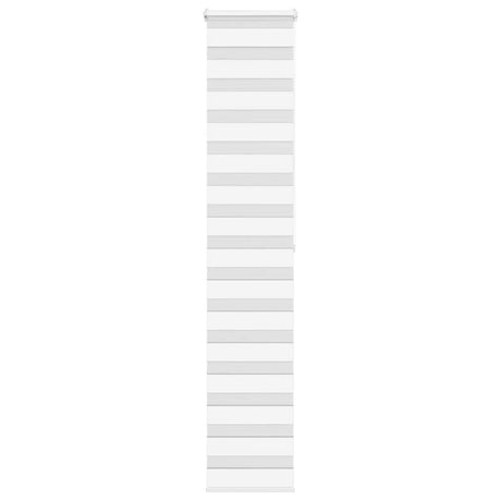 VidaXL Zebra-Rollo 50x200 cm Stoffbreite 45,9 cm Polyester Weiß