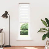 VidaXL Zebra-Rollo 65x200 cm Stoffbreite 60,9 cm Polyester Weiß