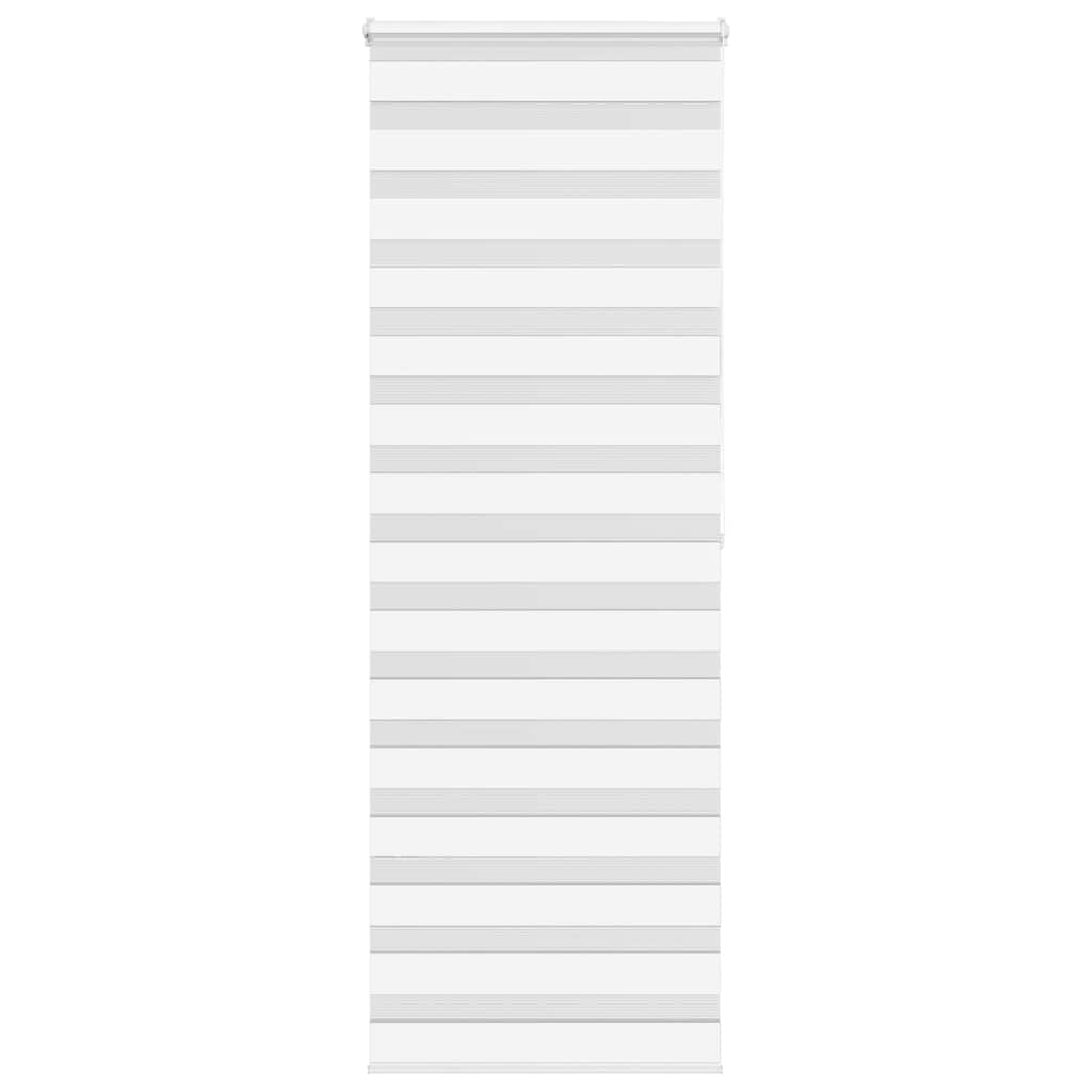 VidaXL Zebra-Rollo 70x200 cm Stoffbreite 65,9 cm Polyester weiß