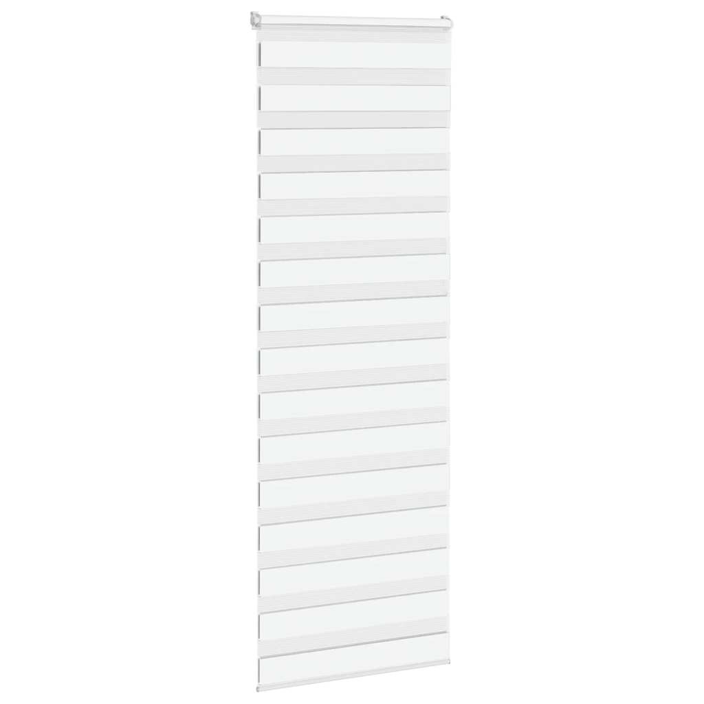 VidaXL Zebra-Rollo 70x200 cm Stoffbreite 65,9 cm Polyester weiß