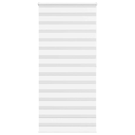 VidaXL Zebra-Rollo 100x200 cm Stoffbreite 95,9 cm Polyester Weiß