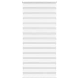 VidaXL Zebra-Rollo 105x200 cm Stoffbreite 100,9 cm Polyester weiß