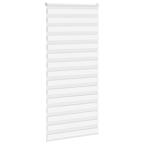 VidaXL Zebra-Rollo 105x200 cm Stoffbreite 100,9 cm Polyester weiß