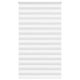 VidaXL Zebra-Rollo 125x200 cm Stoffbreite 120,9 cm Polyester Weiß
