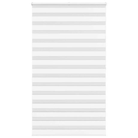VidaXL Zebra-Rollo 130x200 cm Stoffbreite 125,9 cm Polyester weiß