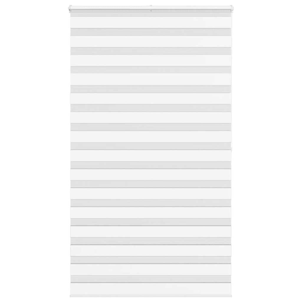 VidaXL Zebra-Rollo 135x200 cm Stoffbreite 130,9 cm Polyester weiß