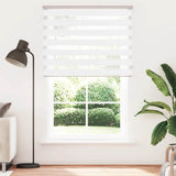 VidaXL Zebra-Rollo 140x200 cm Stoffbreite 135,9 cm Polyester weiß