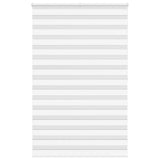 VidaXL Zebra-Rollo 145x200 cm Stoffbreite 140,9 cm Polyester weiß