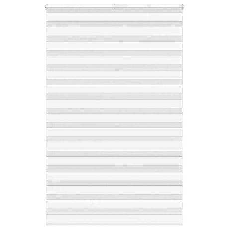 VidaXL Zebra-Rollo 145x200 cm Stoffbreite 140,9 cm Polyester weiß
