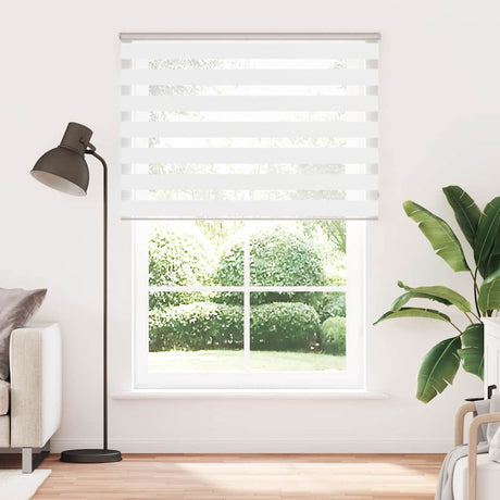 VidaXL Zebra-Rollo 165x200 cm Stoffbreite 160,9 cm Polyester weiß