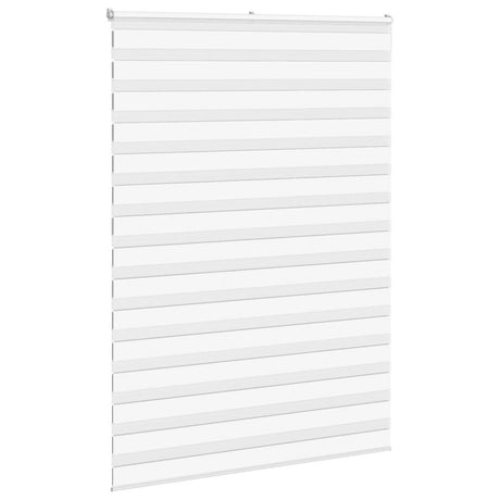 VidaXL Zebra-Rollo 165x200 cm Stoffbreite 160,9 cm Polyester weiß
