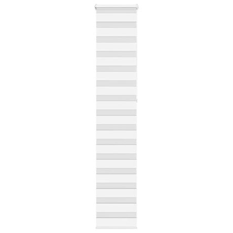 VidaXL Zebra-Rollo 45x230 cm Stoffbreite 40,9 cm Polyester weiß