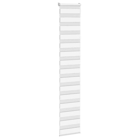 VidaXL Zebra-Rollo 45x230 cm Stoffbreite 40,9 cm Polyester weiß