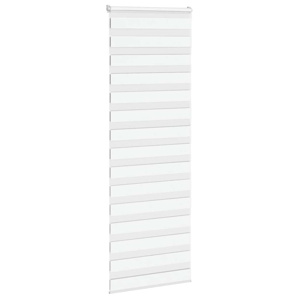 VidaXL Zebra-Rollo 85x230 cm Stoffbreite 80,9 cm Polyester weiß
